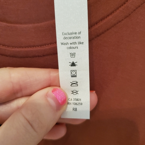 Lululemon Up for Down Time Top Dark Terracotta Long-Sleeved Size 4 Silk Modal - Picture 10 of 10